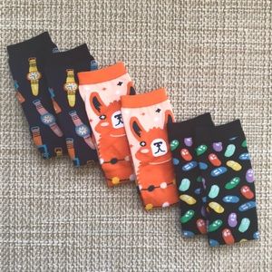 Bundle of 3 Foot Cardigan Socks